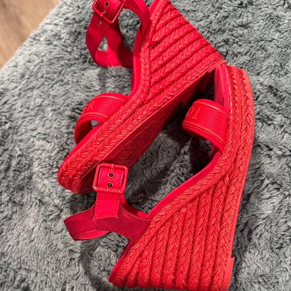 Tommy Hilfiger Vibrant Red Women's Sandals - Picture 3 of 12